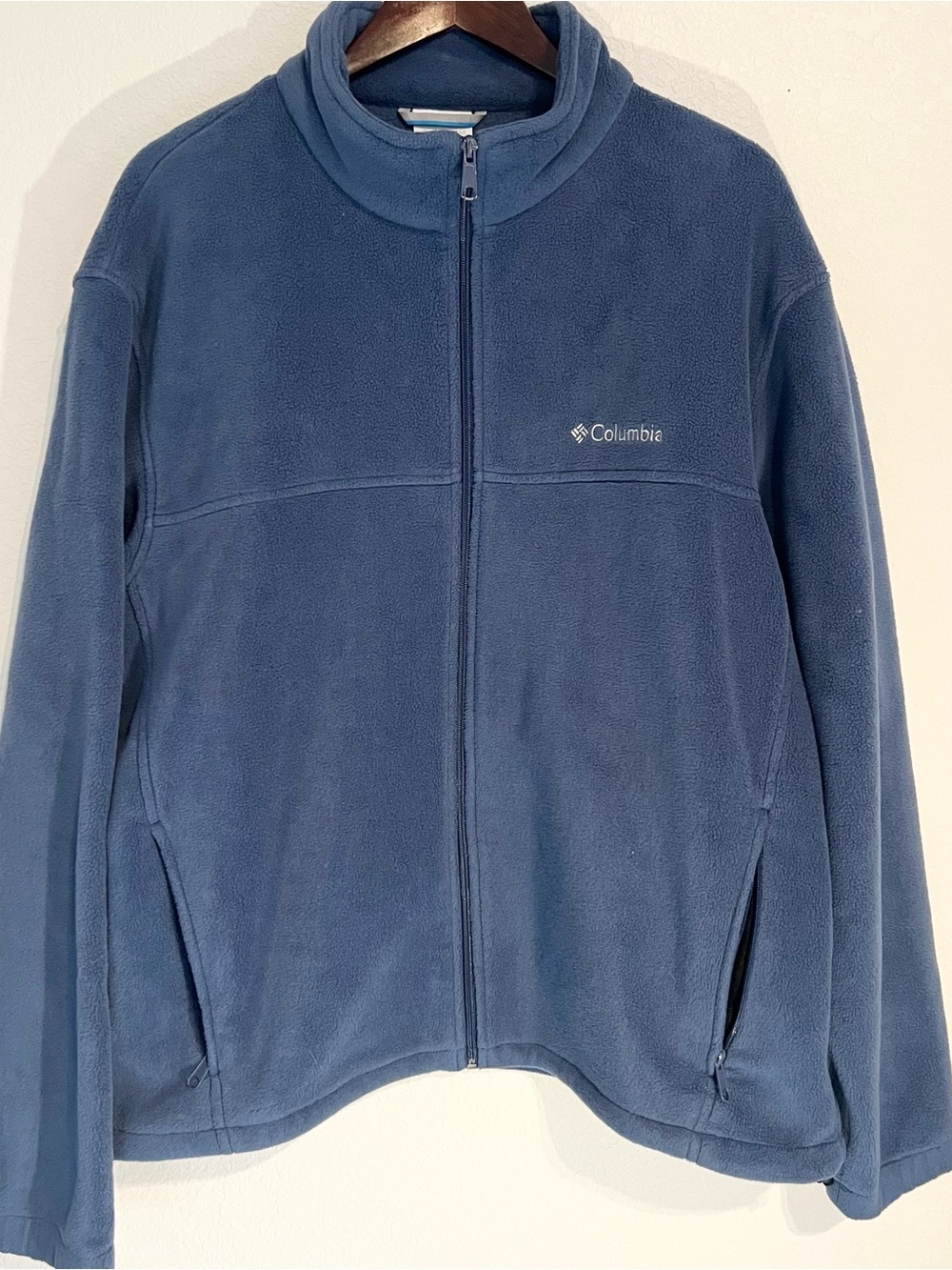 Columbia Navy Blue Full-Zip Fleece Jacket
